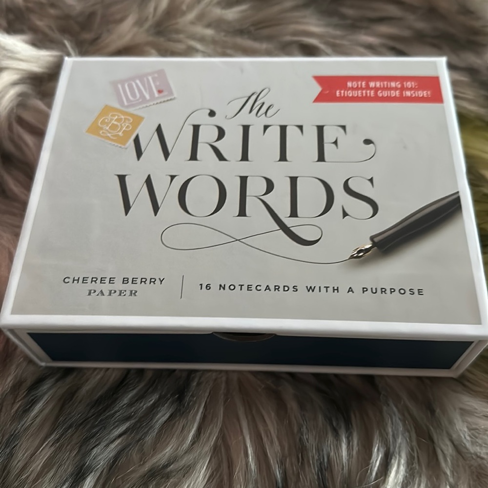 Galison The Write Words 16 Notecards